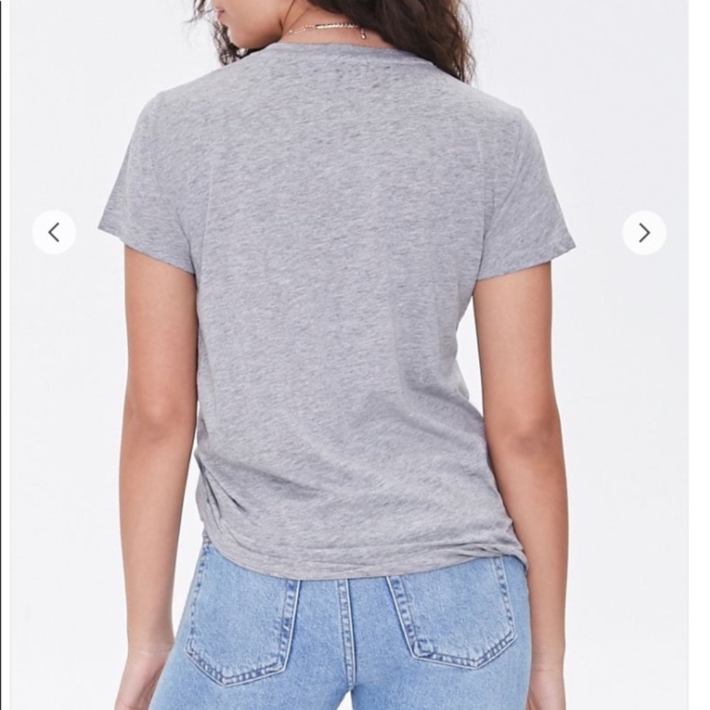 Gray Ruched T-Shirt - Picture 2 of 3